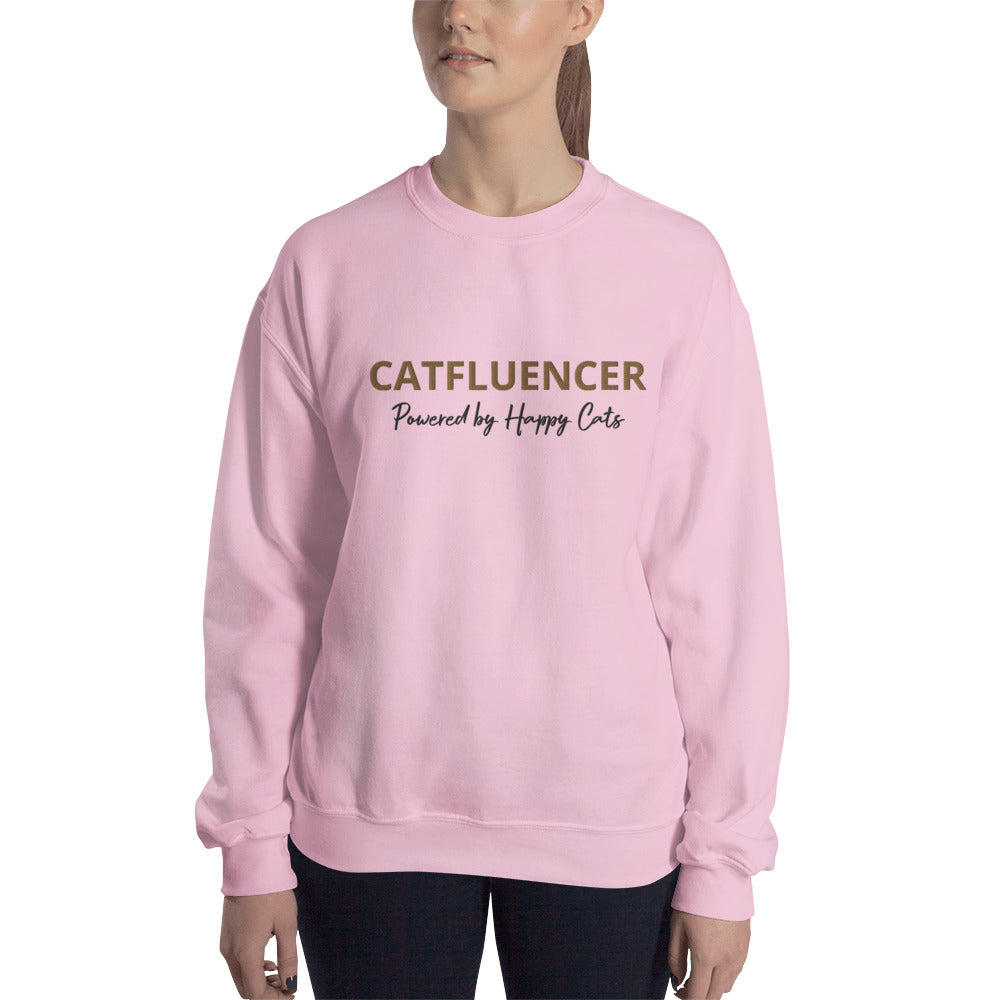 Catfluencer Sweatshirt met geborduurd logo