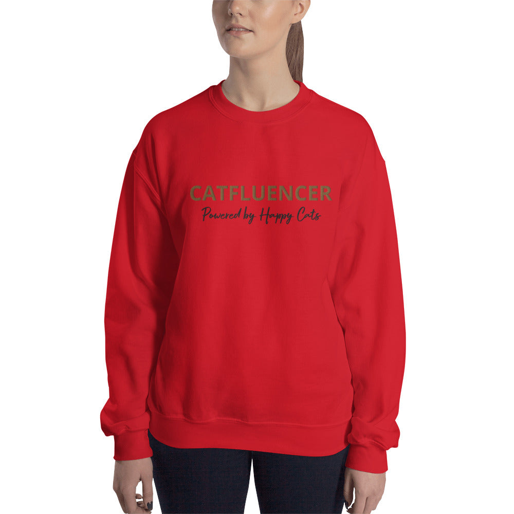 Catfluencer Sweatshirt met geborduurd logo
